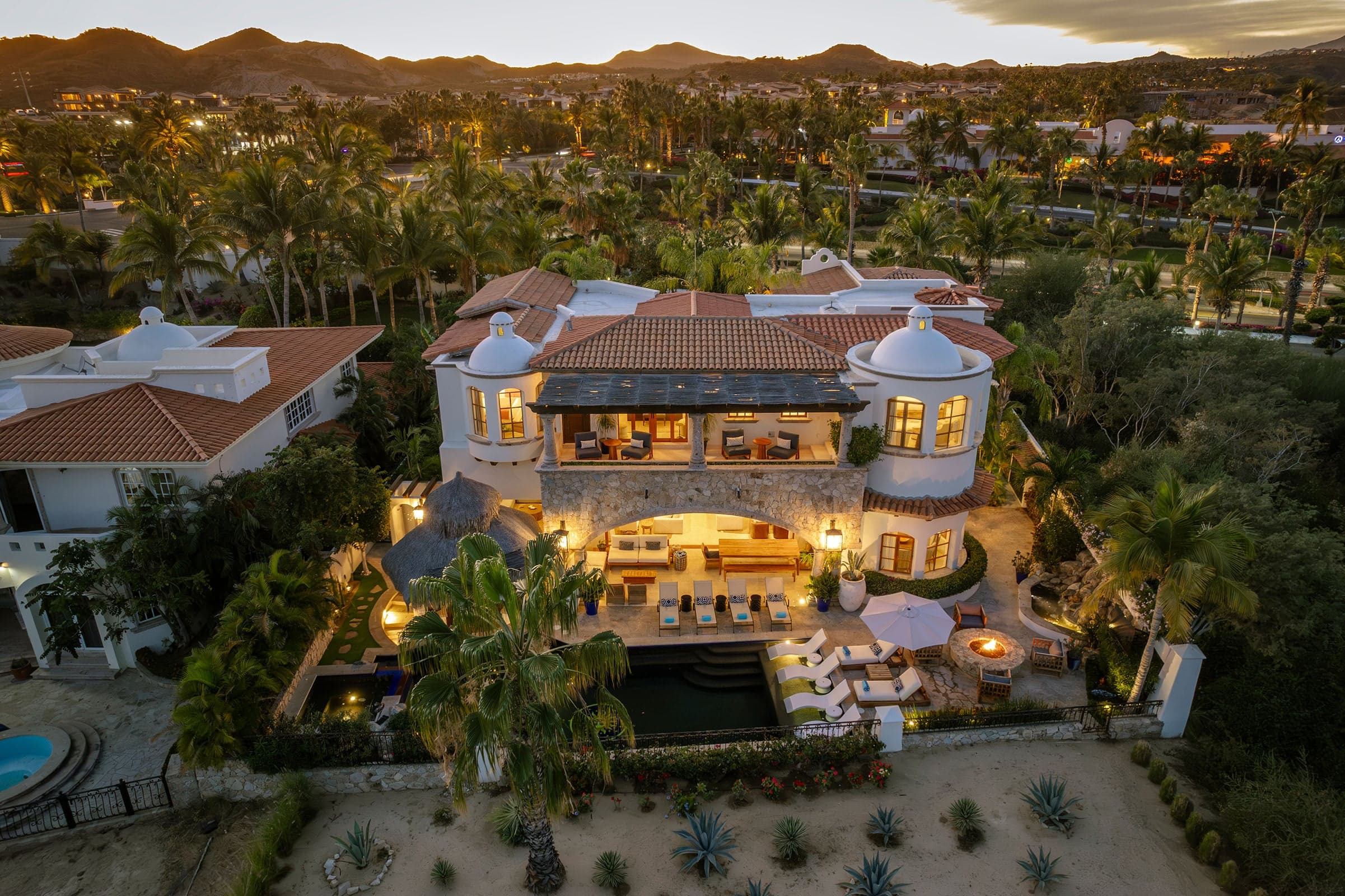 Elegant architecture, landscaped surroundings, and prime hillside location offering privacy and breathtaking views.