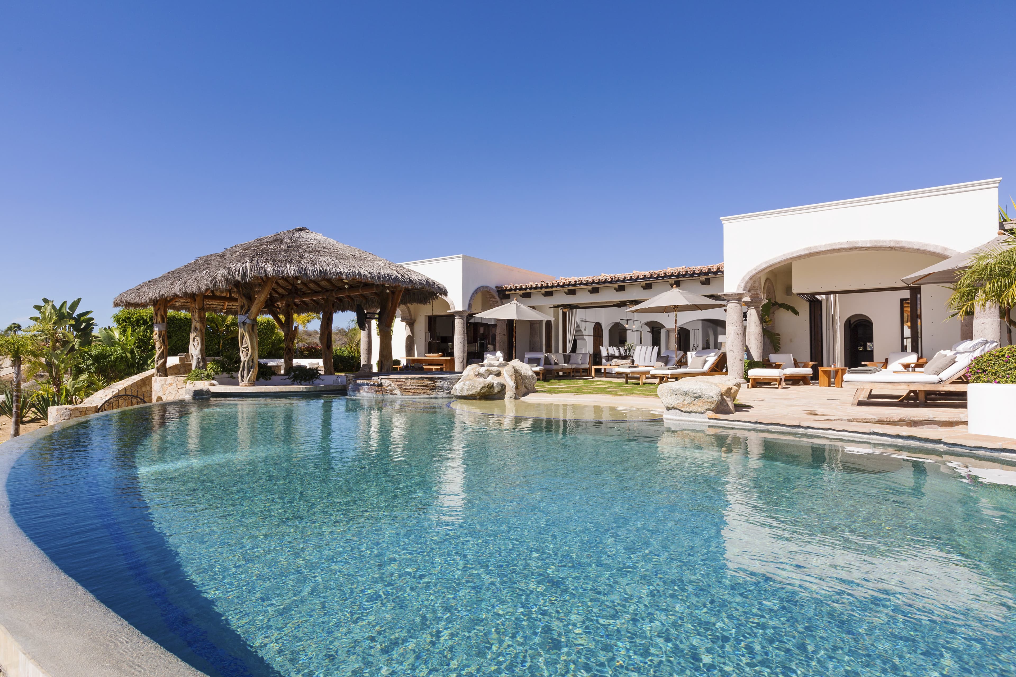 PRIVATE OCEAN VIEW POOL AND PALAPA AREA